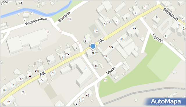 Lubań, Armii Krajowej, 29, mapa Lubań