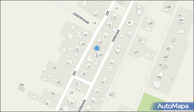 Makowiec, Armii Krajowej, 21, mapa Makowiec