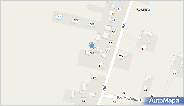 Makowiec, Armii Krajowej, 56a, mapa Makowiec