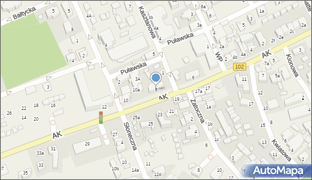 Międzywodzie, Armii Krajowej, 8, mapa Międzywodzie