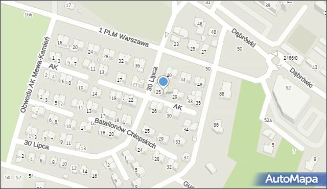 Mińsk Mazowiecki, Armii Krajowej, 27, mapa Mińsk Mazowiecki