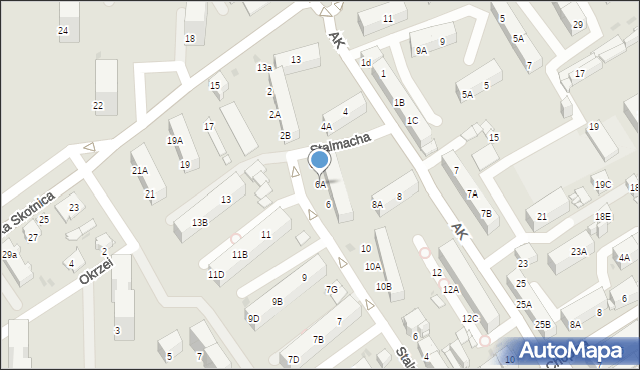 Mysłowice, Armii Krajowej, 6A, mapa Mysłowice