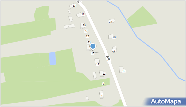 Myszków, Armii Krajowej, 19, mapa Myszków