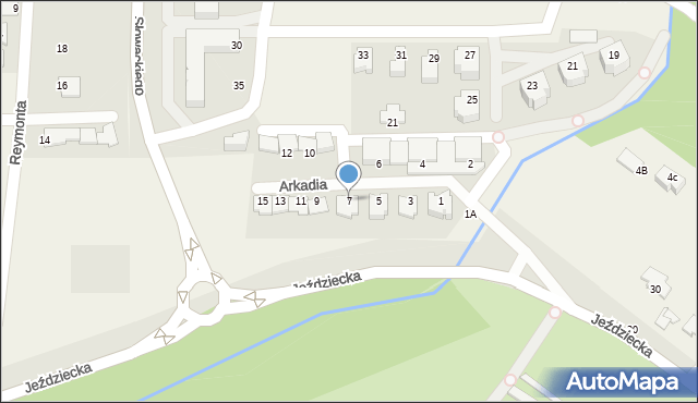 Niemcz, Arkadia, 7, mapa Niemcz