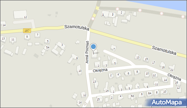 Oborniki, Armii Poznań, 7, mapa Oborniki