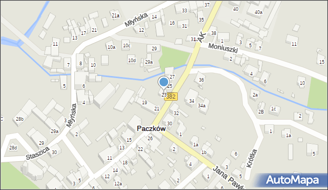 Paczków, Armii Krajowej, 23, mapa Paczków