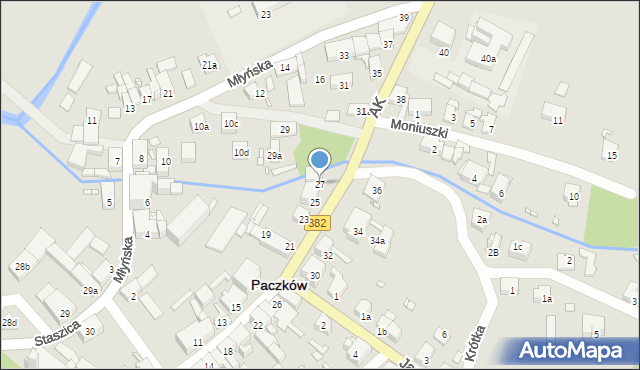 Paczków, Armii Krajowej, 27, mapa Paczków