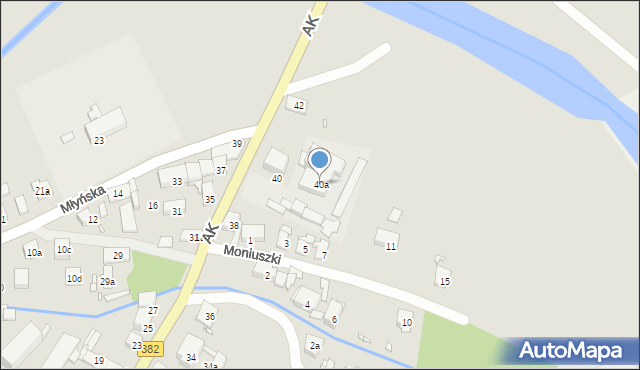 Paczków, Armii Krajowej, 40a, mapa Paczków