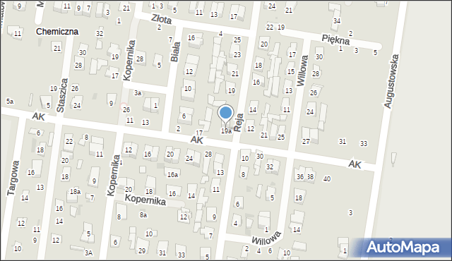 Pionki, Armii Krajowej, 19a, mapa Pionki