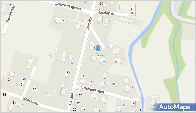 Pisarzowice, Aroniowa, 2, mapa Pisarzowice