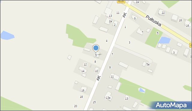 Pniewo, Armii Krajowej, 3, mapa Pniewo