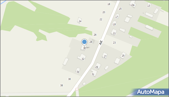 Pniewo, Armii Krajowej, 30, mapa Pniewo