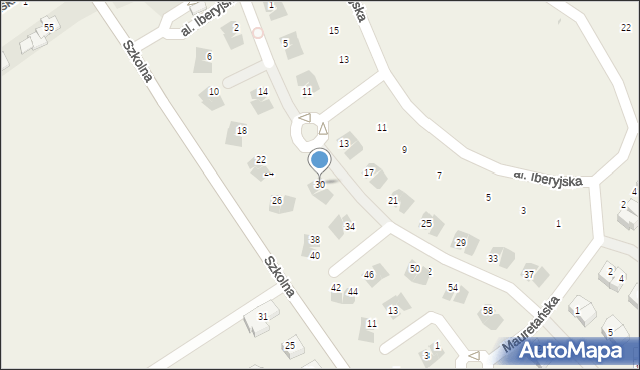 Pogórze, Aragońska, 30, mapa Pogórze