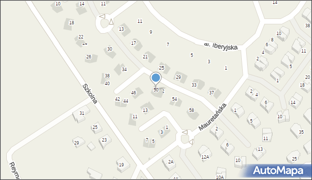 Pogórze, Aragońska, 50, mapa Pogórze