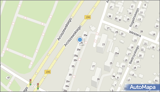 Poznań, Arciszewskiego Krzysztofa, 35d, mapa Poznania