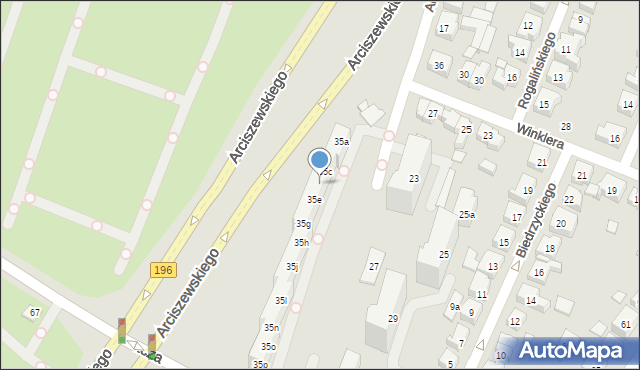 Poznań, Arciszewskiego Krzysztofa, 35d, mapa Poznania