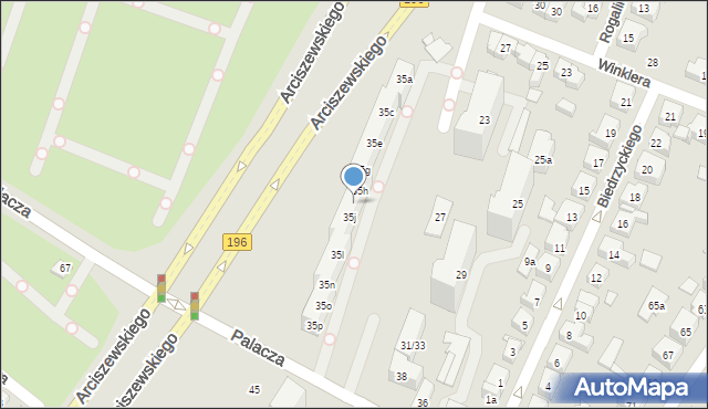 Poznań, Arciszewskiego Krzysztofa, 35i, mapa Poznania