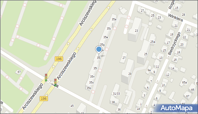 Poznań, Arciszewskiego Krzysztofa, 35j, mapa Poznania