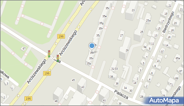 Poznań, Arciszewskiego Krzysztofa, 35n, mapa Poznania