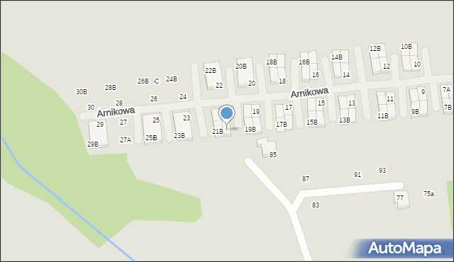 Poznań, Arnikowa, 21C, mapa Poznania