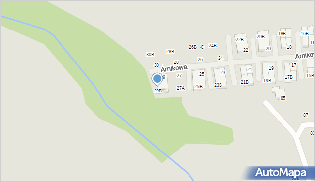 Poznań, Arnikowa, 29B, mapa Poznania