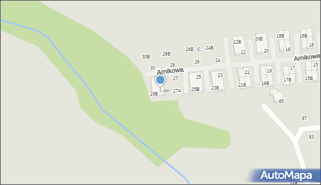 Poznań, Arnikowa, 29C, mapa Poznania