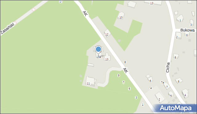 Przemyśl, Armii Krajowej, 13a, mapa Przemyśla