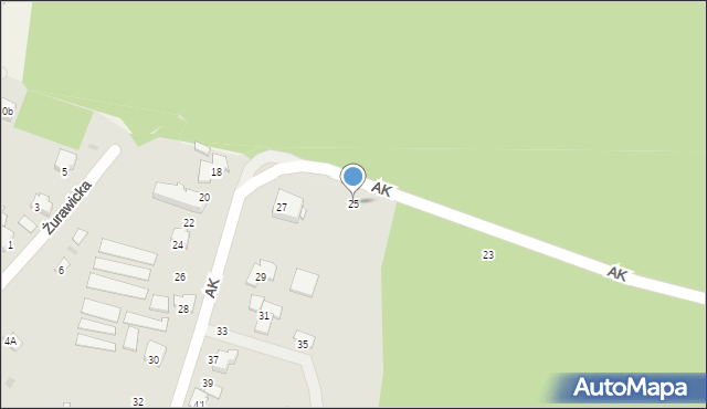 Przemyśl, Armii Krajowej, 25, mapa Przemyśla