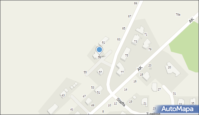 Przewłoka, Armii Krajowej, 59, mapa Przewłoka