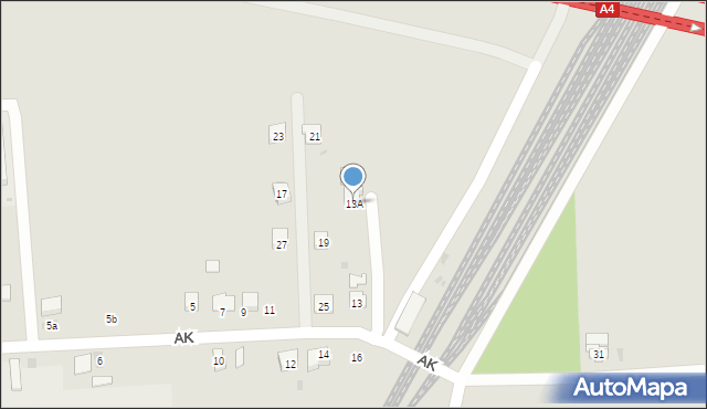Przeworsk, Armii Krajowej, 13A, mapa Przeworsk