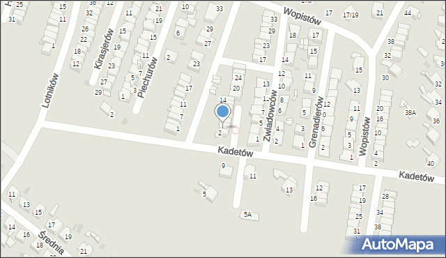 Radzionków, Artylerzystów, 4, mapa Radzionków