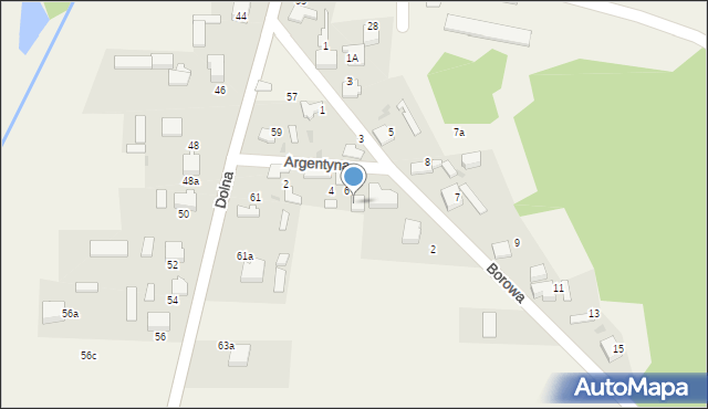 Ryczówek, Argentyna, 6a, mapa Ryczówek