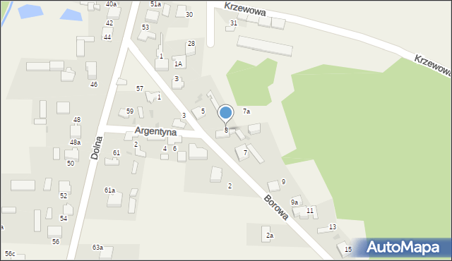 Ryczówek, Argentyna, 8, mapa Ryczówek