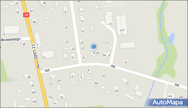 Siemiatycze, Armii Krajowej, 7, mapa Siemiatycze