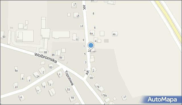 Skała, Armii Krajowej, 4a, mapa Skała