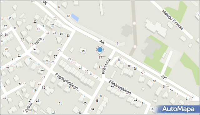 Skierniewice, Armii Krajowej, 13, mapa Skierniewic