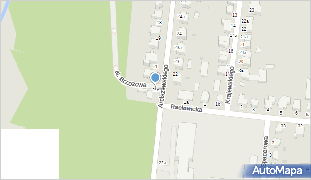 Słupsk, Arciszewskiego Krzysztofa, 21c, mapa Słupska