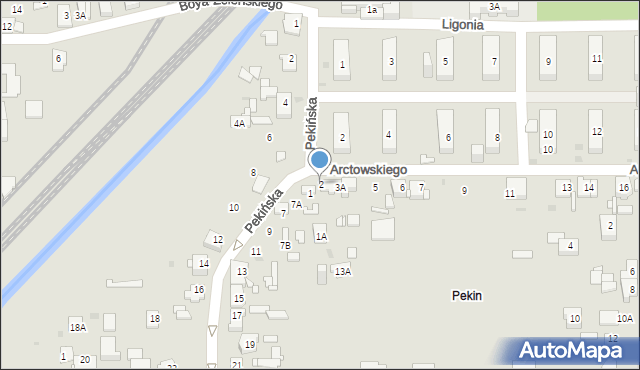 Sosnowiec, Arctowskiego Henryka, 2, mapa Sosnowca
