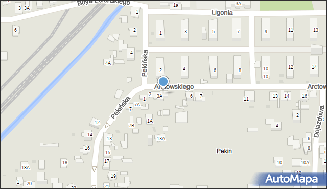 Sosnowiec, Arctowskiego Henryka, 4, mapa Sosnowca