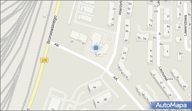 Stargard, Armii Krajowej, 1, mapa Stargard
