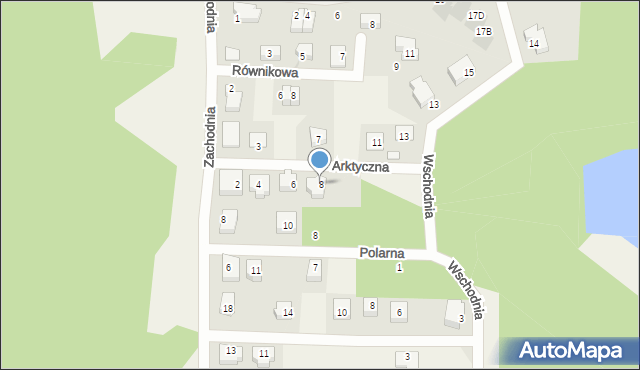 Straszyn, Arktyczna, 8, mapa Straszyn