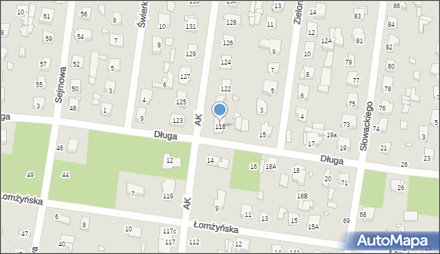 Sulejówek, Armii Krajowej, 118, mapa Sulejówek