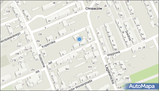 Świętochłowice, Armii Krajowej, 2, mapa Świętochłowice