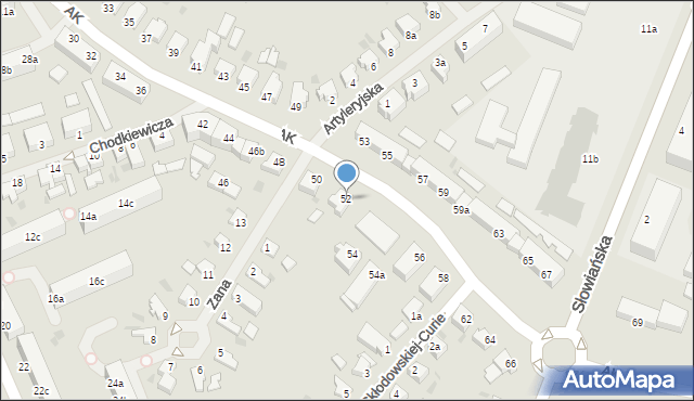 Szczecinek, Armii Krajowej, 52, mapa Szczecinek