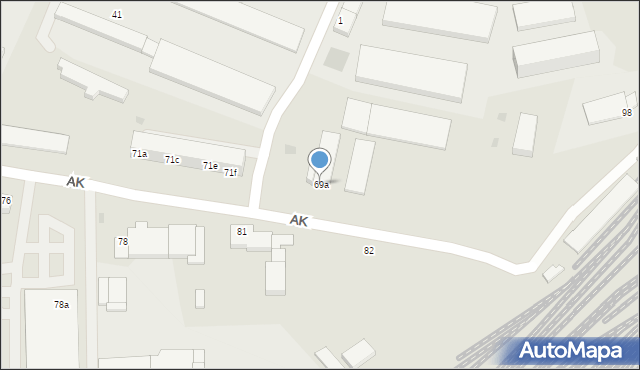 Szczecinek, Armii Krajowej, 69a, mapa Szczecinek