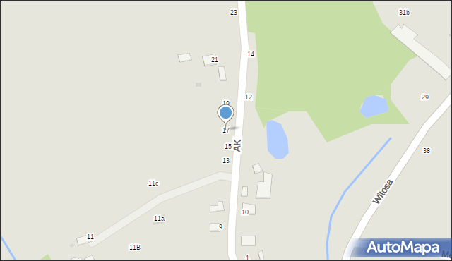 Szczucin, Armii Krajowej, 17, mapa Szczucin