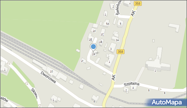 Szklarska Poręba, Armii Krajowej, 1A, mapa Szklarska Poręba