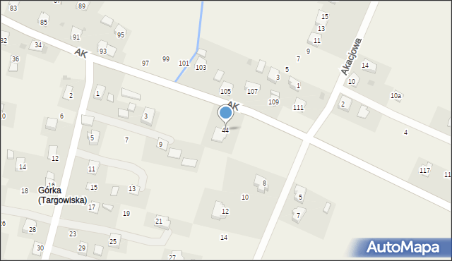 Targowiska, Armii Krajowej, 44, mapa Targowiska