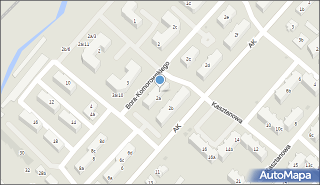 Tczew, Armii Krajowej, 2a/b, mapa Tczew