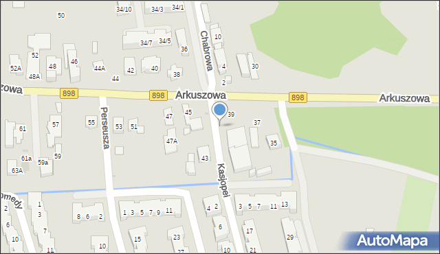 Warszawa, Arkuszowa, 45a, mapa Warszawy